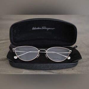 Salvatore Ferragamo Black Eyeglass Case